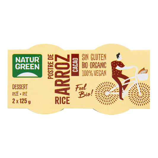 531042 Dezert rýžový s kakaem 2x125 g BIO   NATURGREEN-1