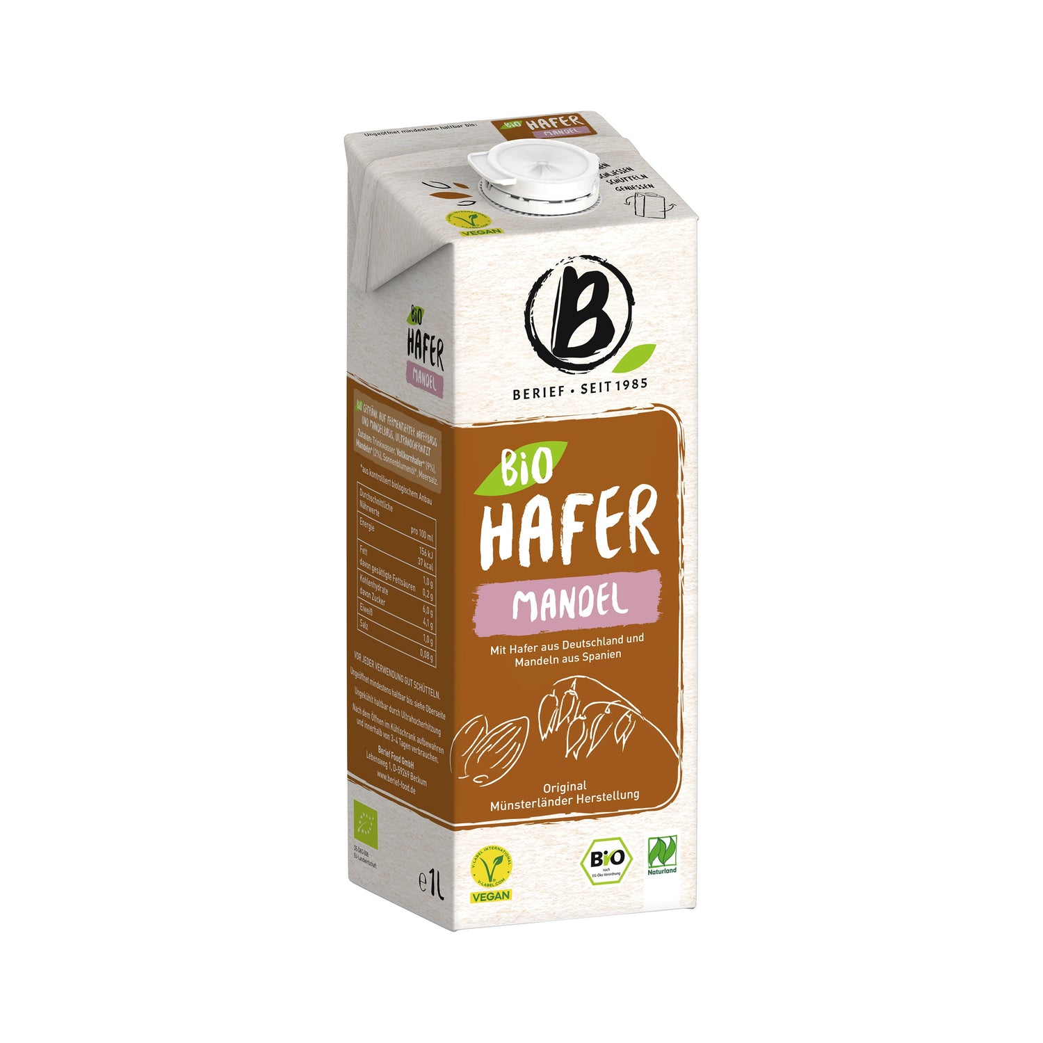 531164 Nápoj ovesno-mandlový 1 l BIO   BERIEF-1