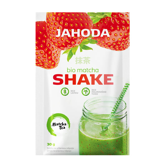 550153 Matcha shake jahoda bezlepkový 30 g BIO   MATCHA TEA-1