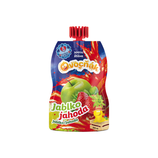 552080 Mošt ovocný jablko-jahoda 200 ml   OVOCŇÁK-1