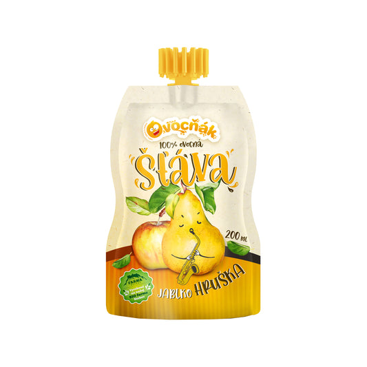 552103 Mošt ovocný jablko-hruška 200 ml   OVOCŇÁK-1