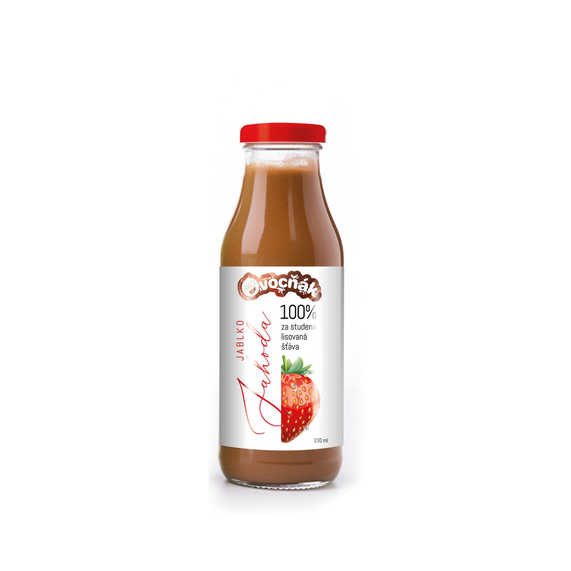 552114 Mošt ovocný jablko-jahoda sklo 330 ml   OVOCŇÁK-1