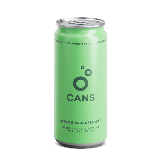 555110 Voda jemně perlivá s příchutí jablka a bezinky 330 ml   CANS-1