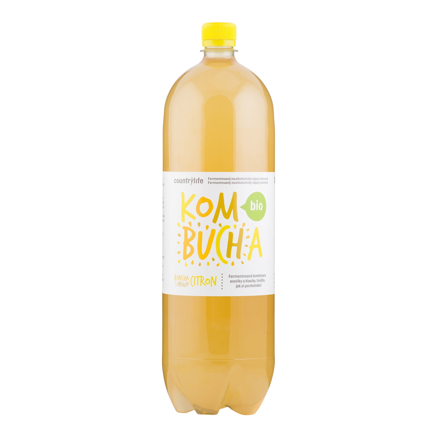 570057 Kombucha bancha s příchutí citron 2 l BIO   COUNTRY LIFE-1