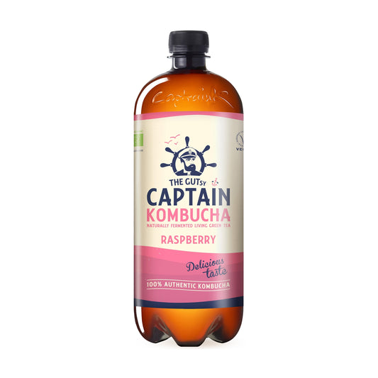 570088 Captain kombucha malina 1 l BIO   THE GUTSY-1