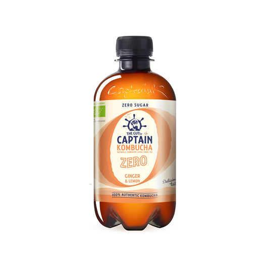 570092 Captain kombucha zázvor a citron ZERO 400 ml BIO   THE GUTSY-1