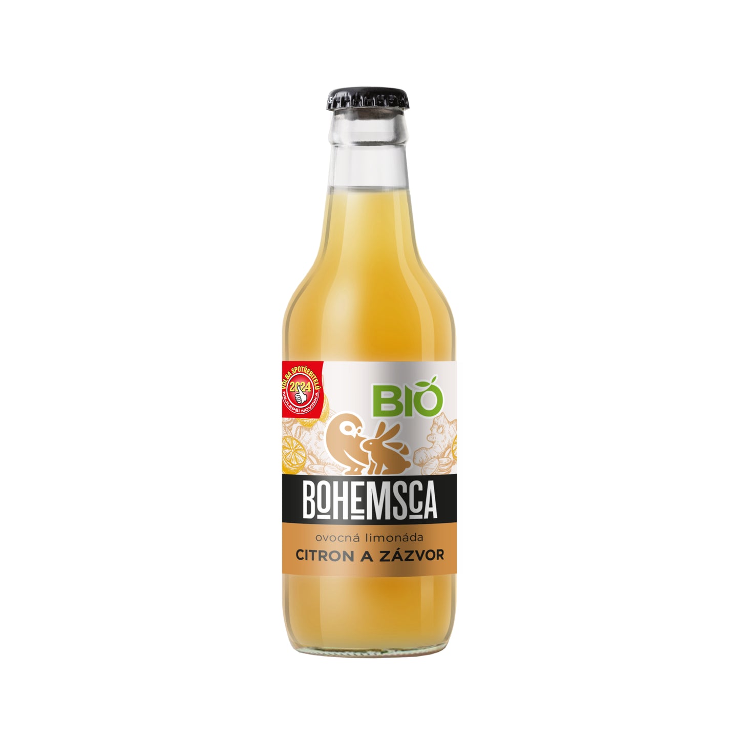 570156 Limonáda Citrón a zázvor 330 ml BIO   BOHEMSCA-1