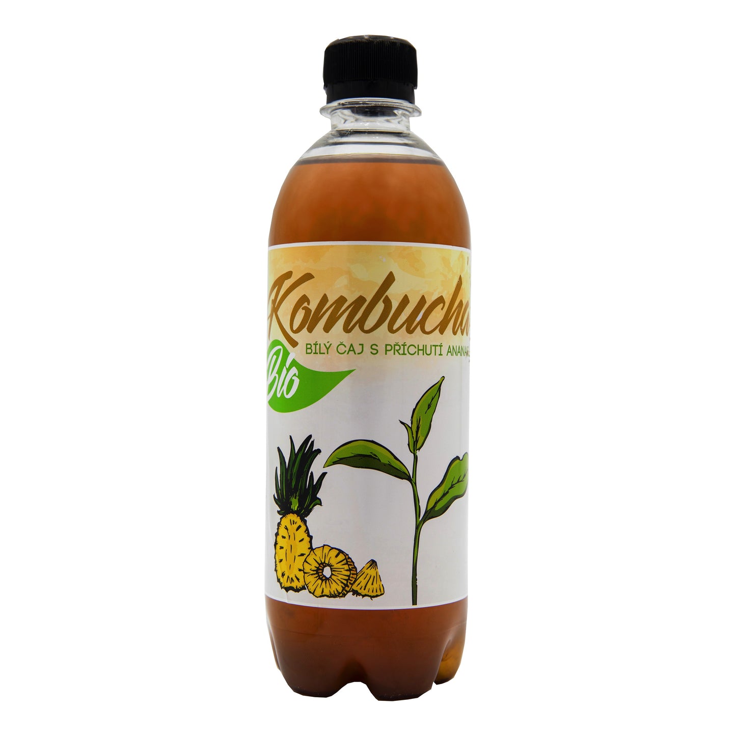 572058 Kombucha z bílého čaje Ananas 500 ml   STEVIKOM-1