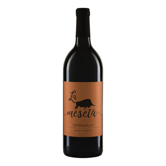 578097 Víno La Meseta Tempranillo červené 1 l BIO   RIEGEL-1