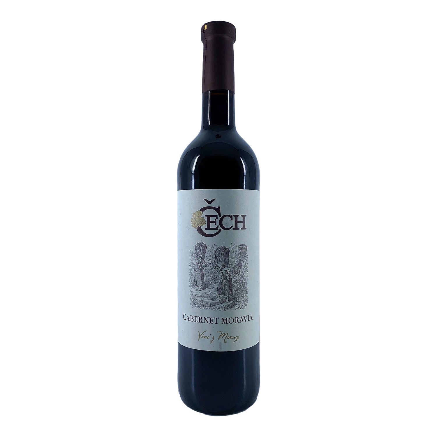 578108 Víno Cabernet Moravia kabinetní červené 0,75 l BIO   VINAŘSTVÍ ČECH-1