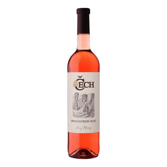 578116 Víno Zweigeltrebe rosé růžové 0,75 l BIO   VINAŘSTVÍ ČECH-1