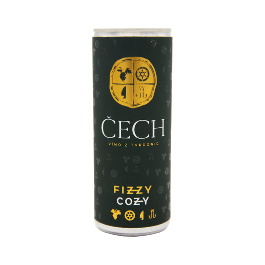 578117 Víno Fizzy Cozy Sauvignon frizzante 0,25 l BIO   VINAŘSTVÍ ČECH-1