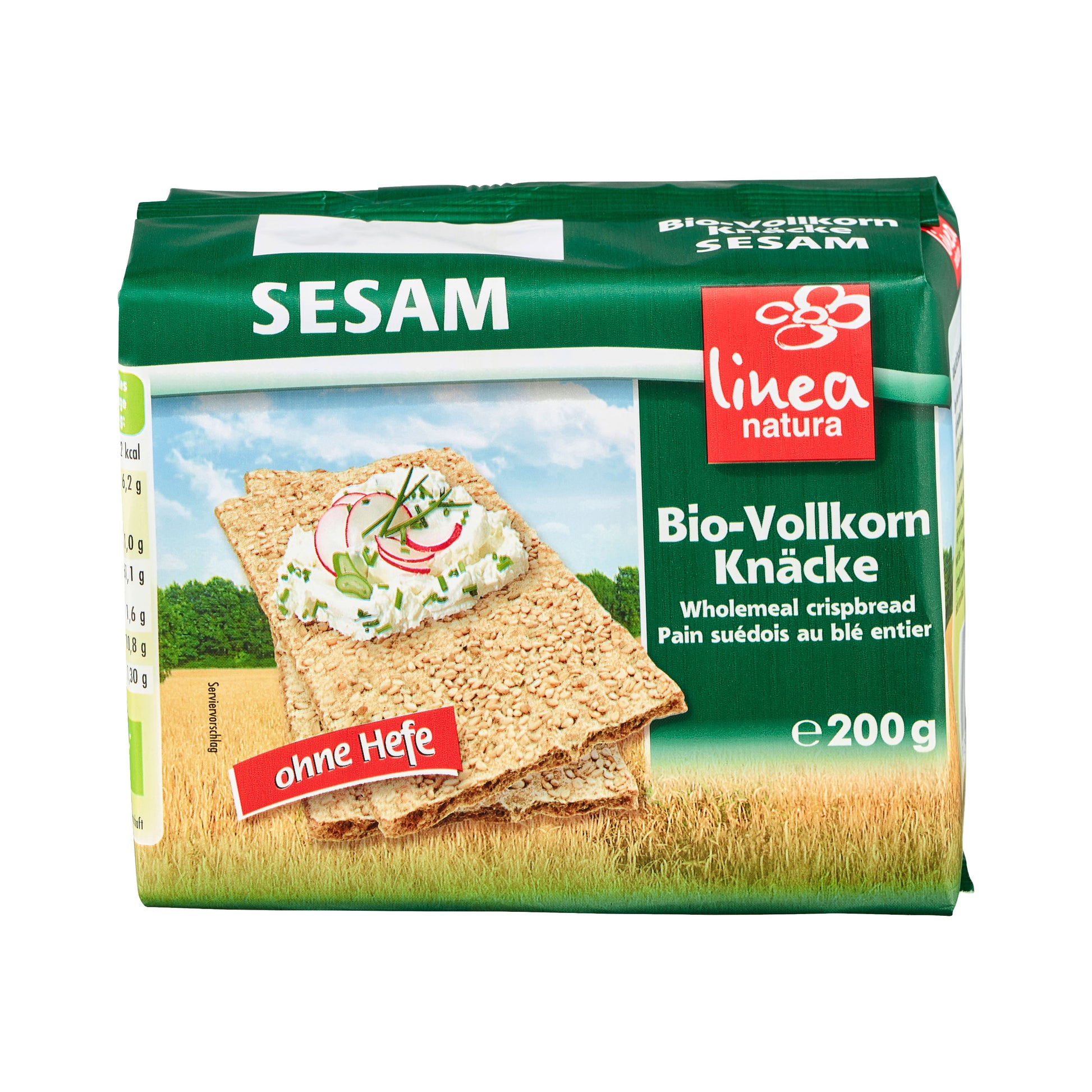 610057 Knäckebrot celozrnný sezamový 200 g BIO   LINEA NATURA-1