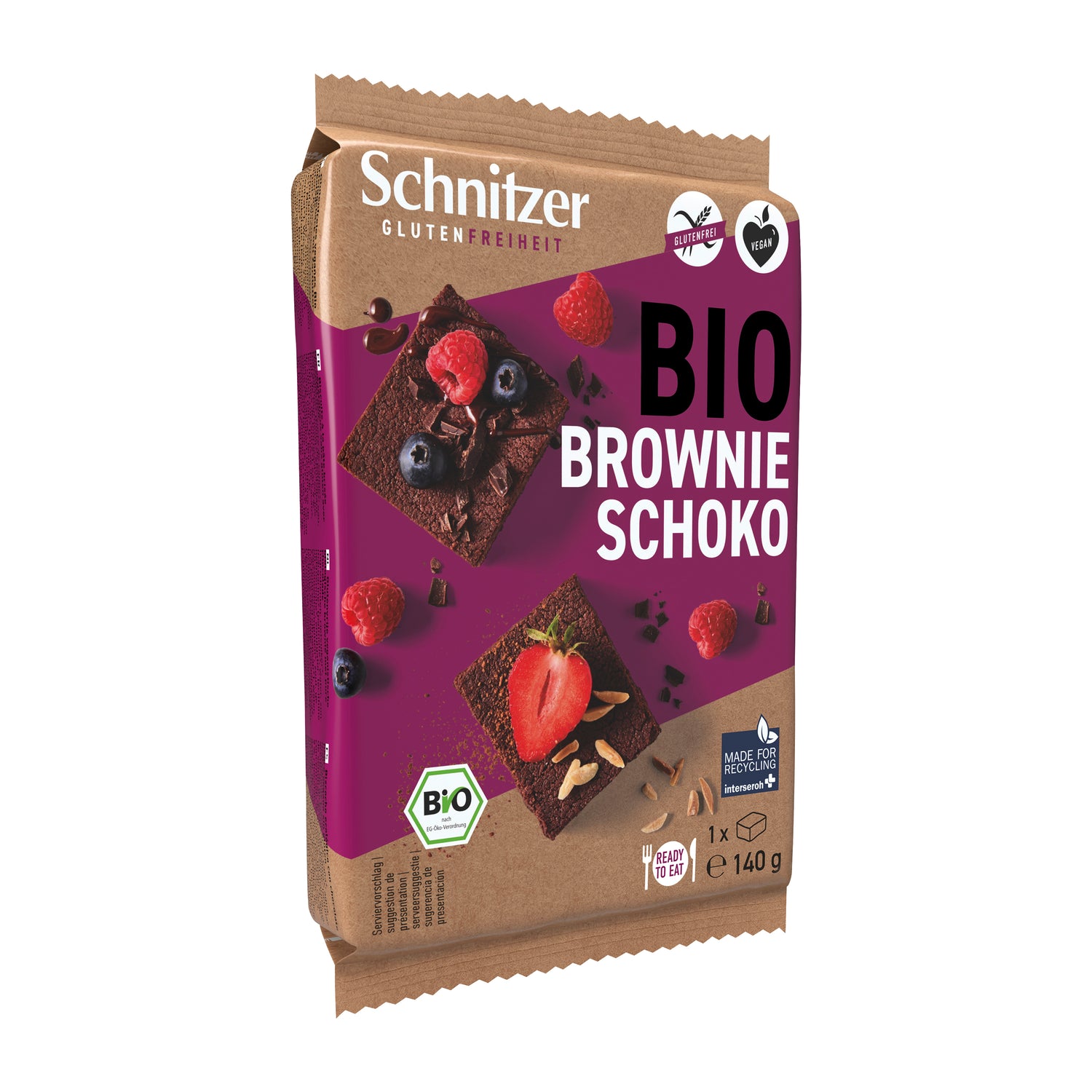 610064 Brownie čokoládové bezlepkové 140 g BIO   SCHNITZER-1