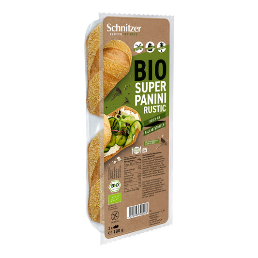 610068 Panini rustikální bezlepkové 180 g BIO   SCHNITZER-1