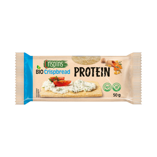 610076 Chlebíček proteinový Crispins 50 g BIO   EXTRUDO-1