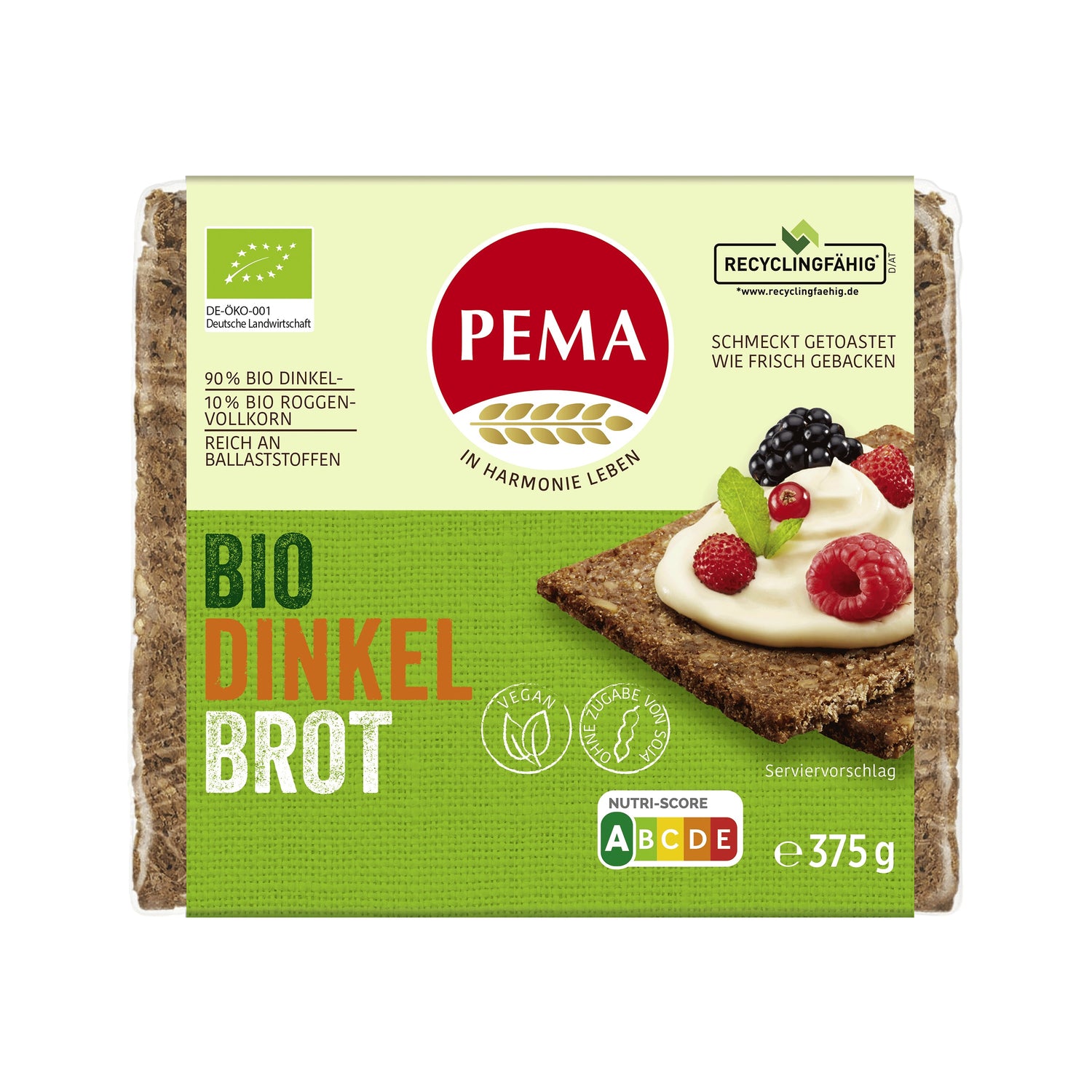 610085 Chléb špaldový 375 g BIO   PEMA-1