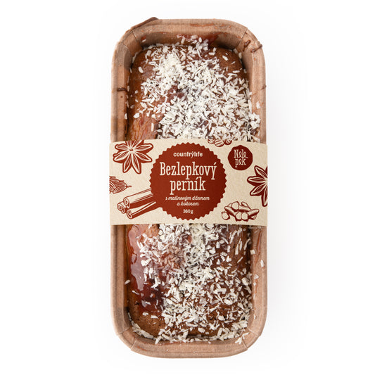 618001 Perník s kokosem a malinovým džemem bez lepku 260 g   NELEPEK-4