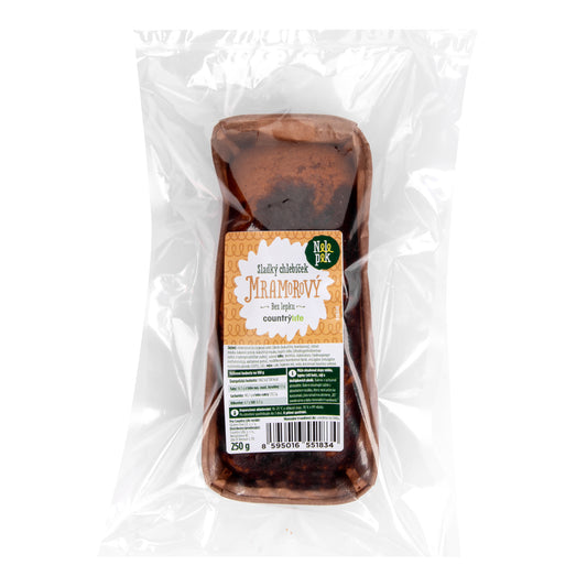 618310 Sladký mramorový chlebíček bez lepku 250 g   NELEPEK   VO-1