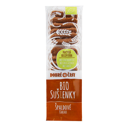 630116 Sušenky špaldové kakaové 100 g BIO   DOBRÉ ČASY-2