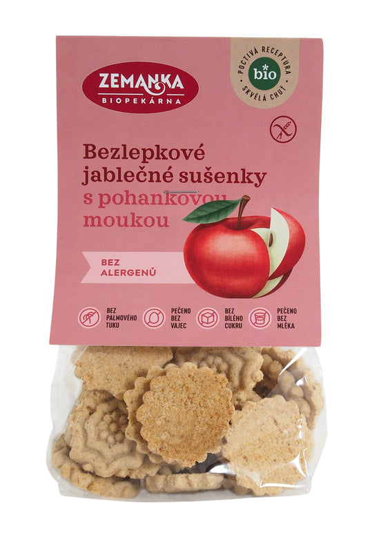 630172 Sušenky pohankovo - jablečné bezlepkové 100 g BIO   ZEMANKA-2