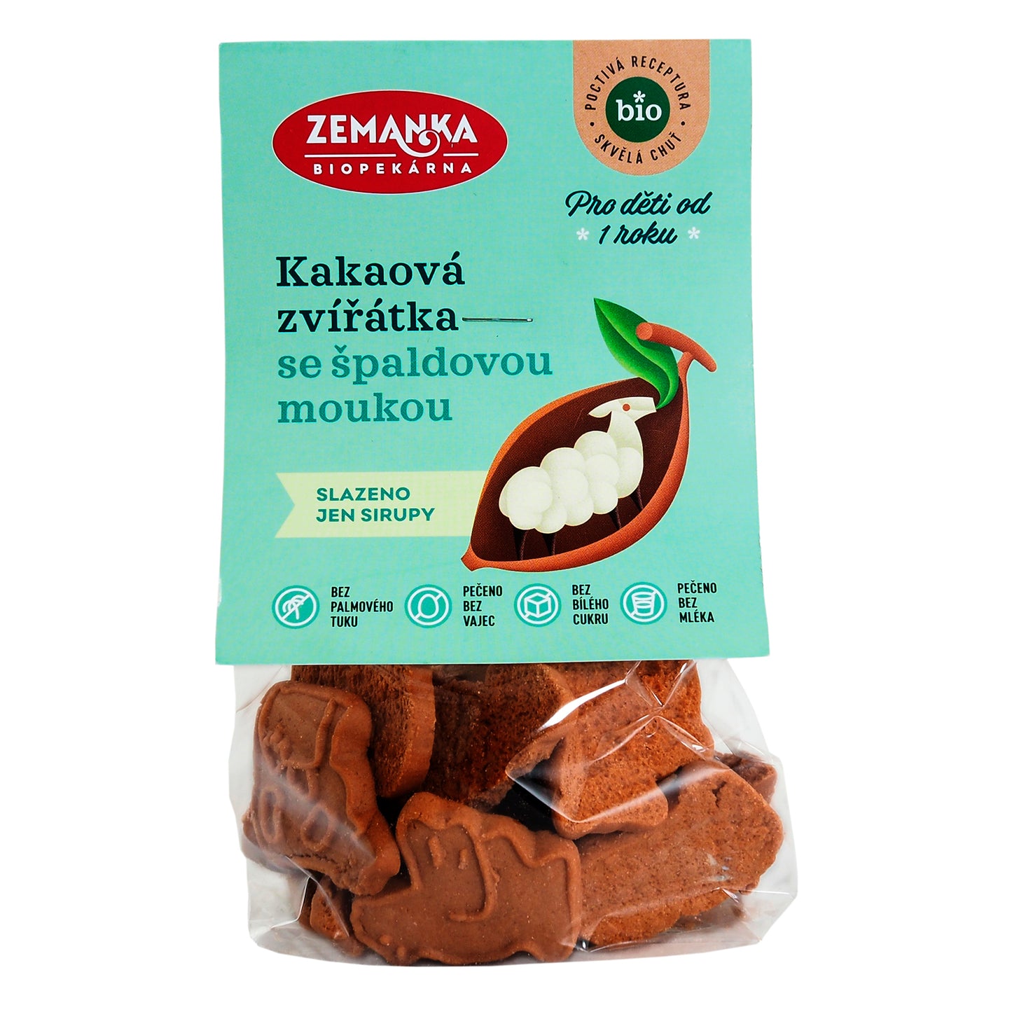 630183 Zvířátka špaldová kakaová 100 g BIO   ZEMANKA-3