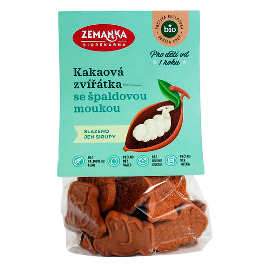 630183 Zvířátka špaldová kakaová 100 g BIO   ZEMANKA-3