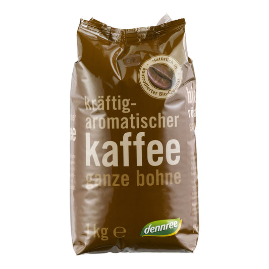 630275 Káva pražená zrnková 1 kg BIO   DENNREE-1