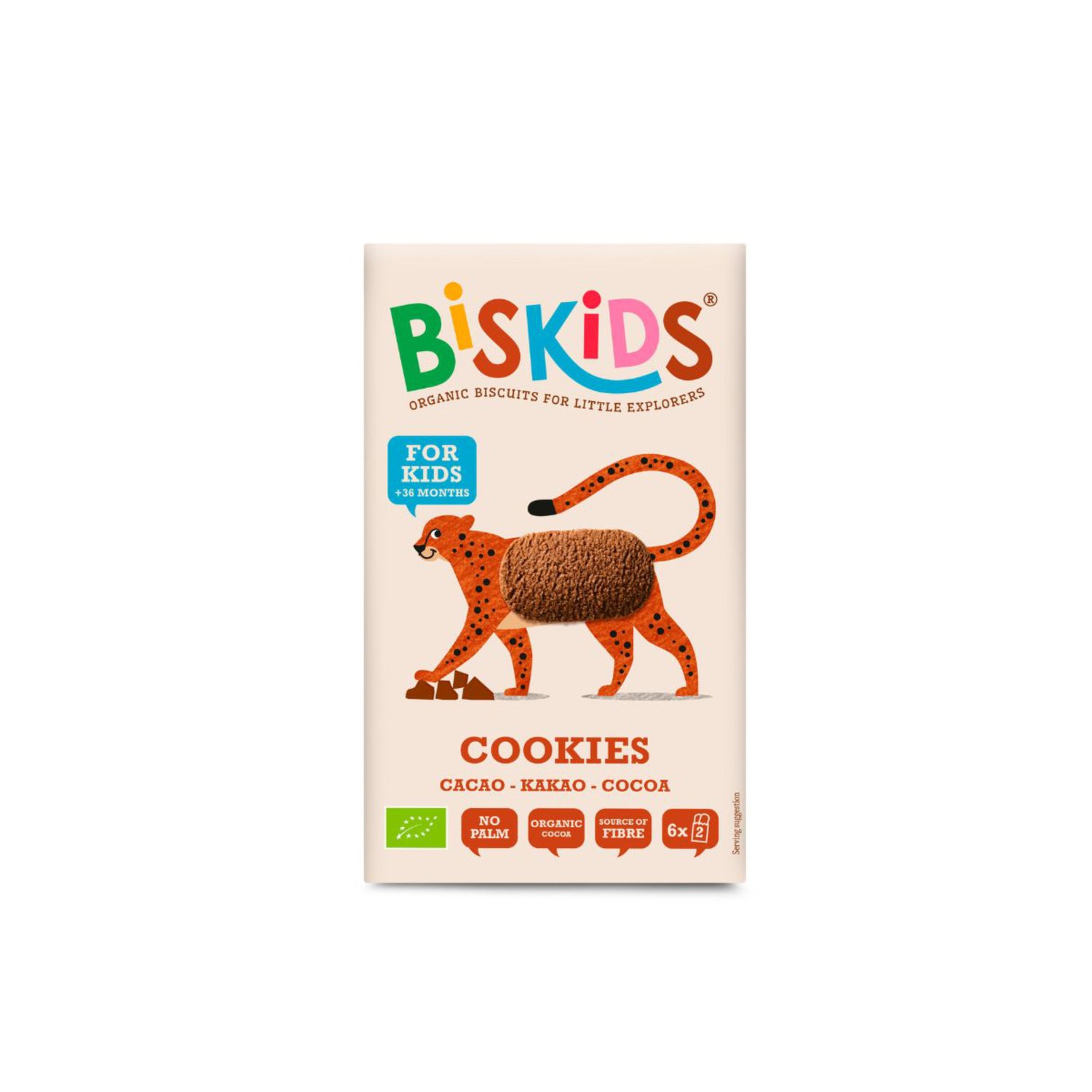 630278 Sušenky celozrnné dětské s belgickou čokoládou 36M+ 120 g BIO   BISKIDS-1