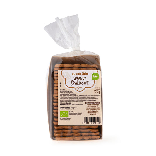 630349 Sušenky špaldové 175 g BIO   COUNTRY LIFE-1