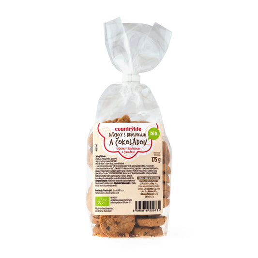 630350 Sušenky s brusinkami a čokoládou 175 g BIO   COUNTRY LIFE-1