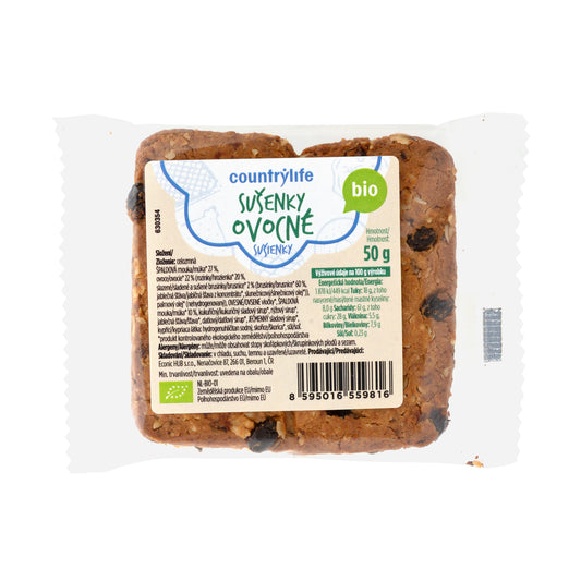 630354 Sušenky ovocné 50 g BIO   COUNTRY LIFE-1