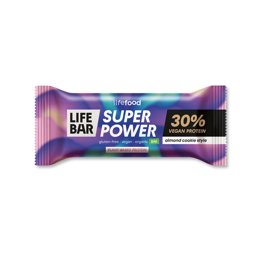 630380 Tyčinka Lifebar mandlová Super Power 40 g BIO   LIFE FOOD-1