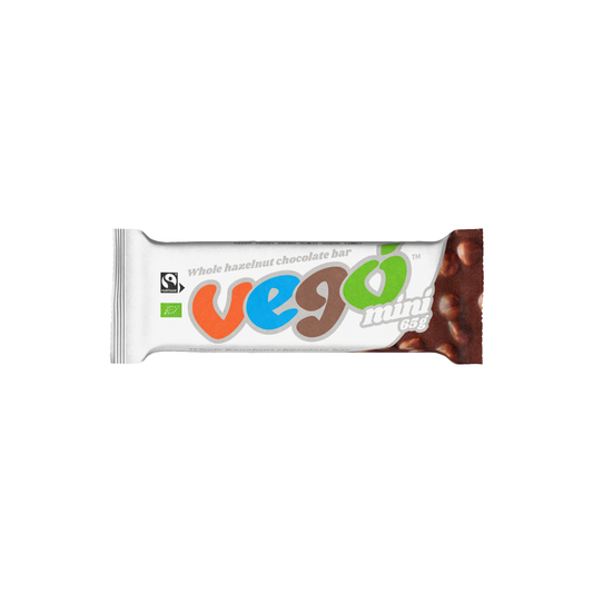630385 Tyčinka čokoládová s lískovými ořechy mini 65 g BIO   VEGO-1