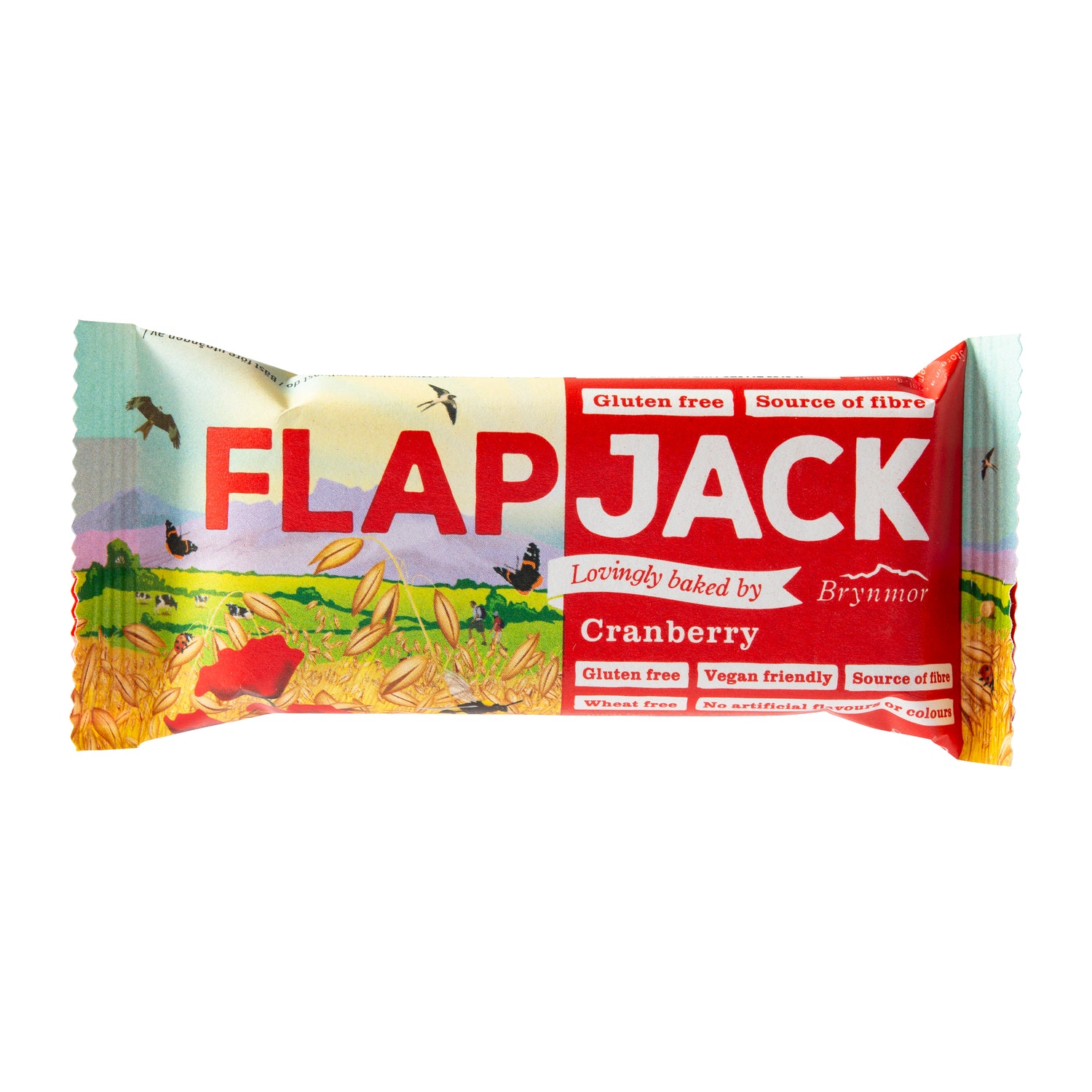 632046 Flapjack ovesný brusinka bezlepkový 80 g   BRYNMOR-1
