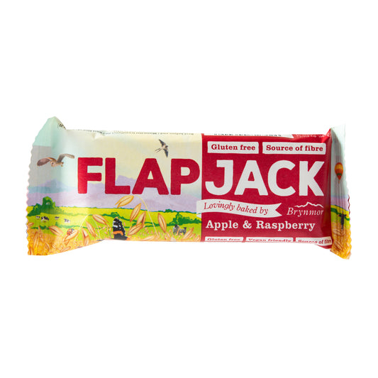 632048 Flapjack ovesný malina-jablečná šťáva bezlepkový 80 g   BRYNMOR-1