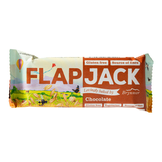 632180 Flapjack ovesný s polevou s čokoládovou příchutí bezlepkový 80 g   BRYNMOR-1