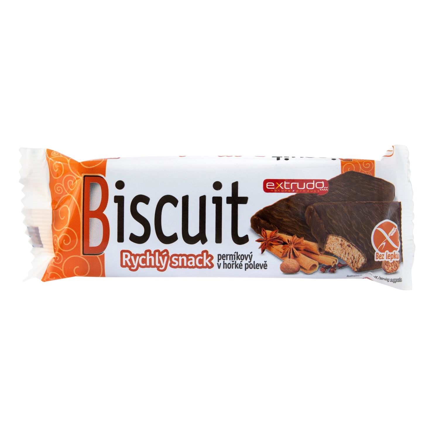 632203 Biscuit Rychlý snack perníkový v kakaové polevě 24 g   EXTRUDO   -2