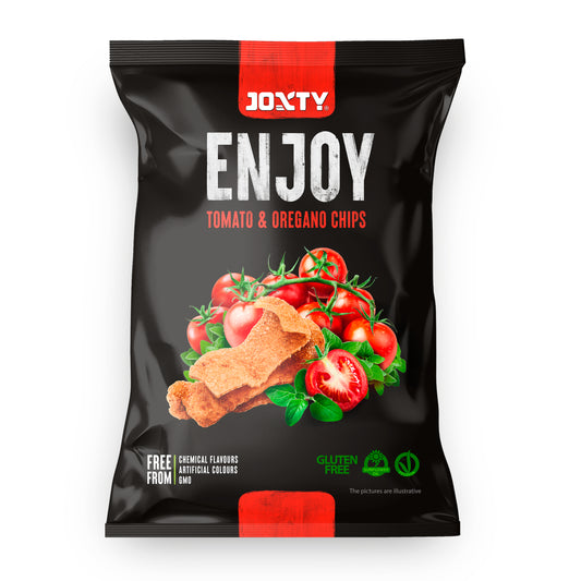 640052 Chipsy bramborové s rajčaty a oregánem 40 g   JOXTY ENJOY CHIPS-2