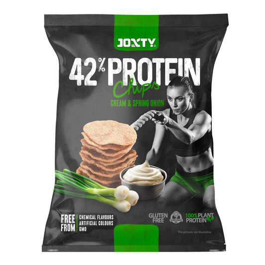 640056 Chipsy proteinové s příchutí smetany a cibule 50 g   JOXTY CHIPS-1