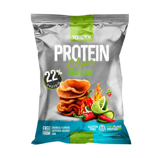 640057 Chipsy proteinové s příchutí chilli a limetky 50 g   JOXTY CHIPS-1