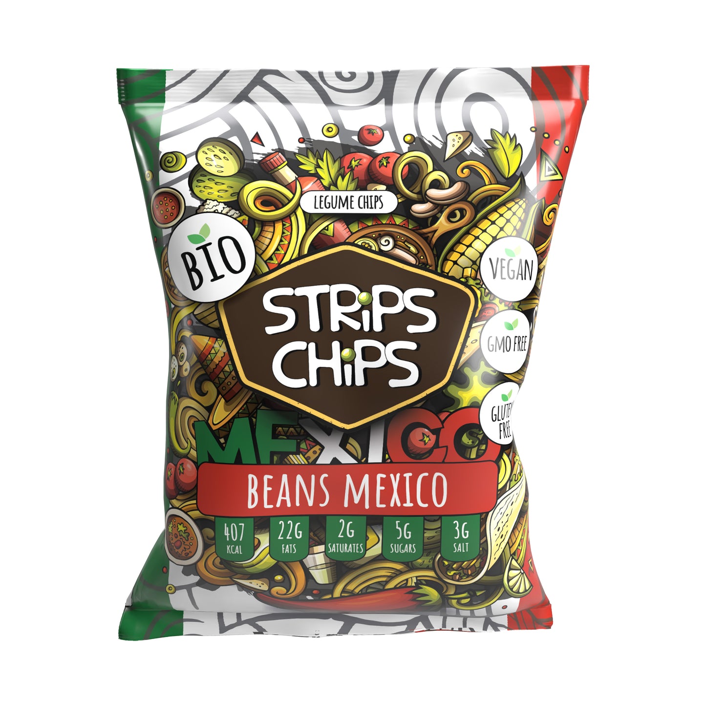 640073 Krekry luštěninové Mexico 90 g BIO   STRIPS CHIPS-1