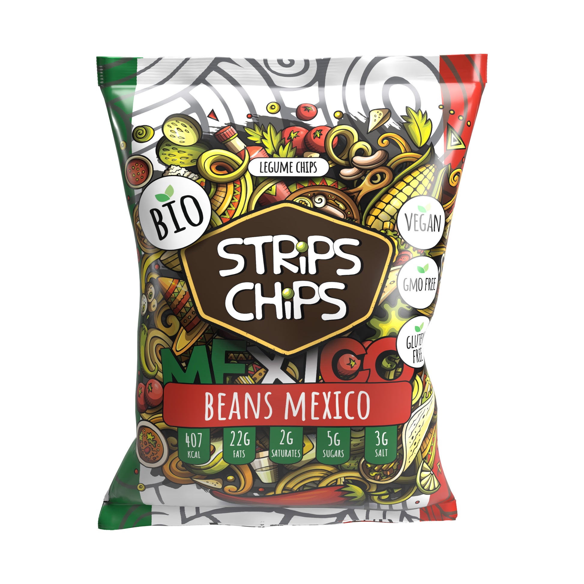 640073 Krekry luštěninové Mexico 90 g BIO   STRIPS CHIPS-1