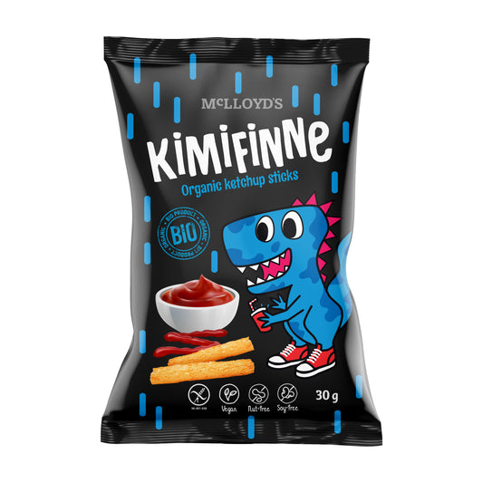 640074 Křupky Kimifinne tyčinky s kečupem 30 g BIO   MCLLOYD´S-1