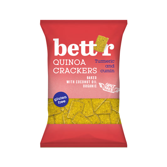 640081 Krekry quinoové s kurkumou a kmínem bezlepkové 100 g BIO   BETT´R-1