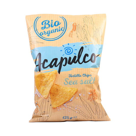 640092 Tortilla chipsy mořská sůl 125 g BIO   ACAPULCO-1
