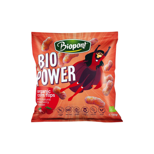640101 Křupky kukuřičné jahodové 55 g BIO   BIOPONT-1