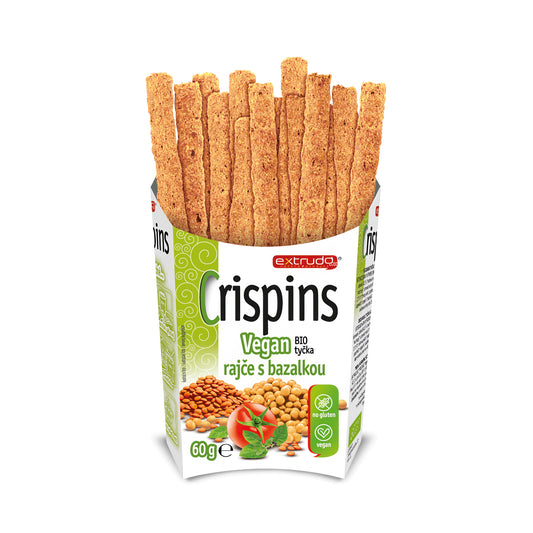 641033 Tyčinka Crispins Vegan rajče s bazalkou 60 g BIO   EXTRUDO-1