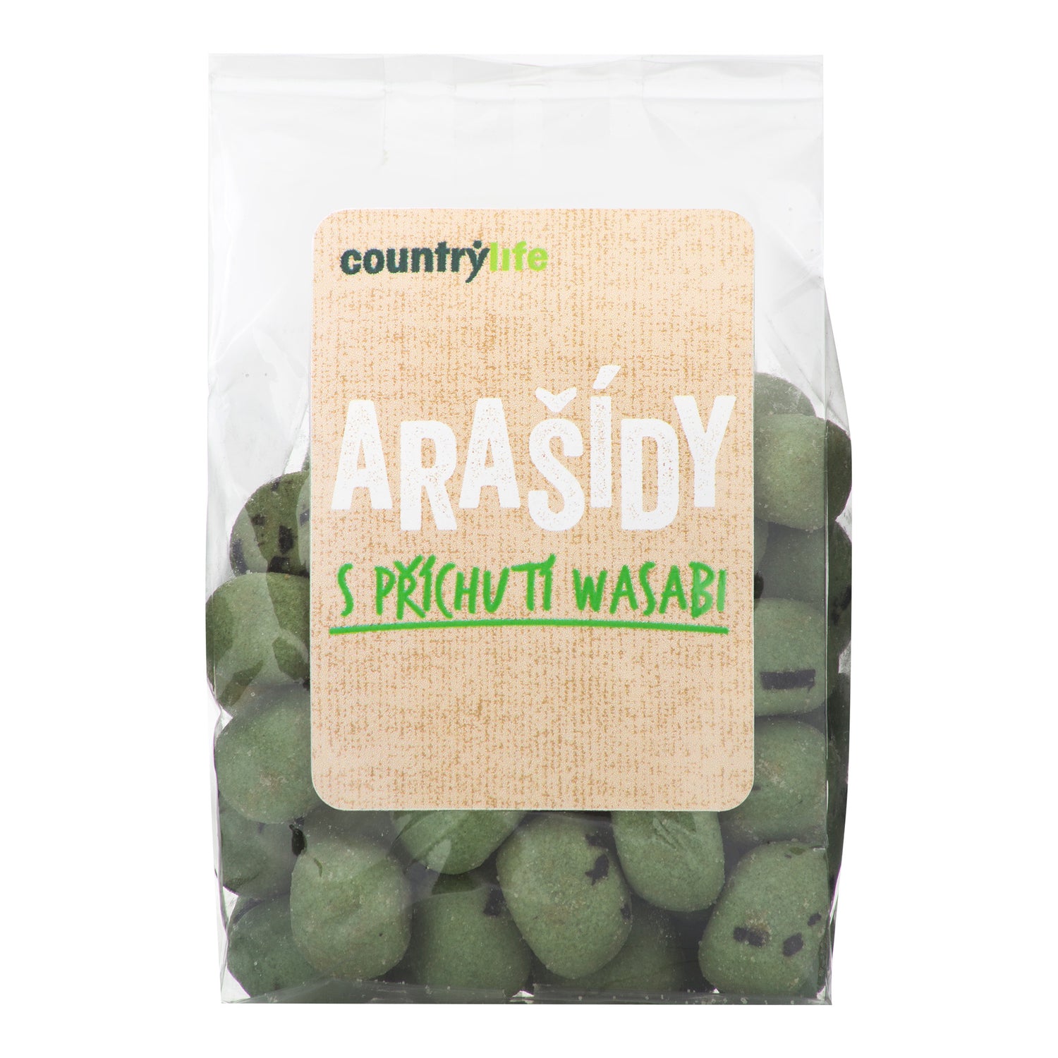 642008 Arašídy s příchutí wasabi 100 g   COUNTRY LIFE-1