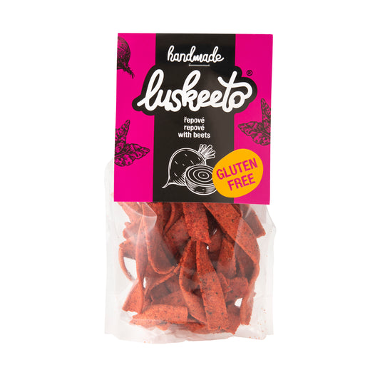 645034 Krekry luštěninové s červenou řepou 70 g   LUSKEETO-1